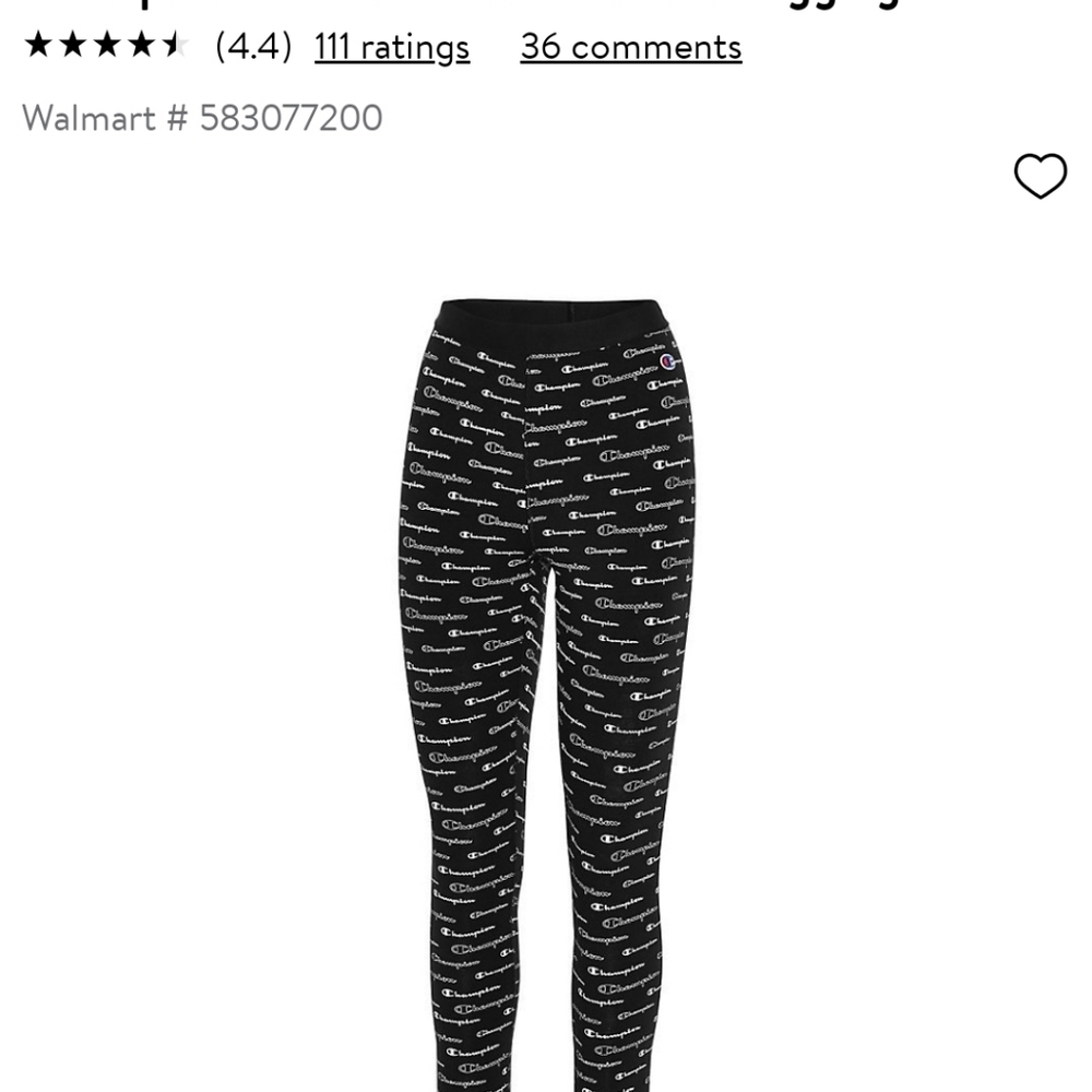 3XL Champion Women's Authentic Print Leggings